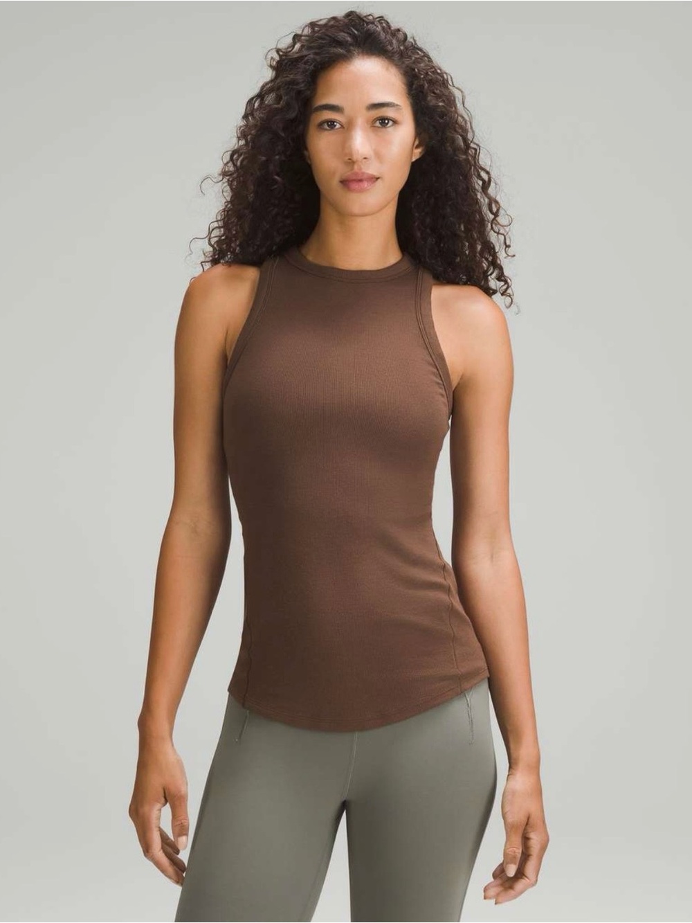 Target Brown Ribbed Women's Tank Top
